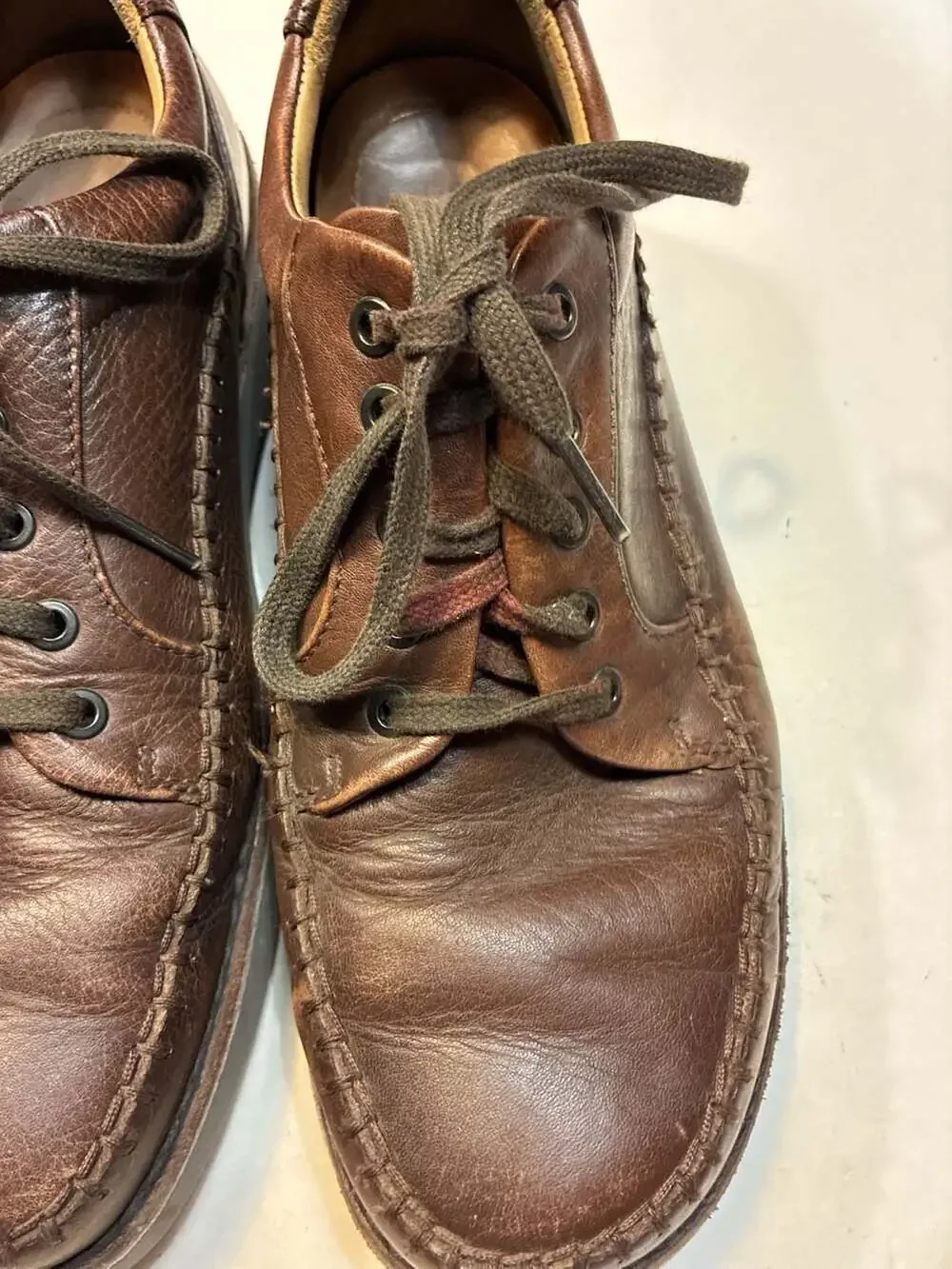 Samuel Hubbard Get-Up Men's Brown Leather Moc Toe Derby Shoes